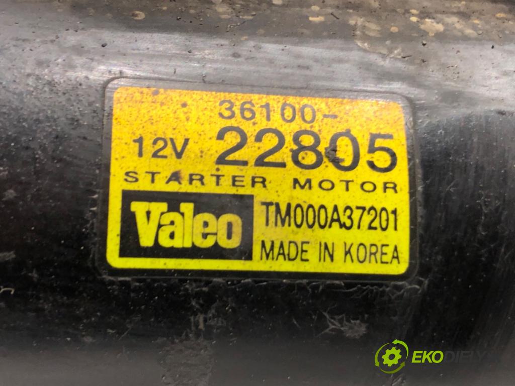 HYUNDAI GETZ (TB) 2001 - 2011    1.4 i 71 kW [97 KM] benzyna 2005 - 2010  Štartér 36100-22805 (Štartéry)