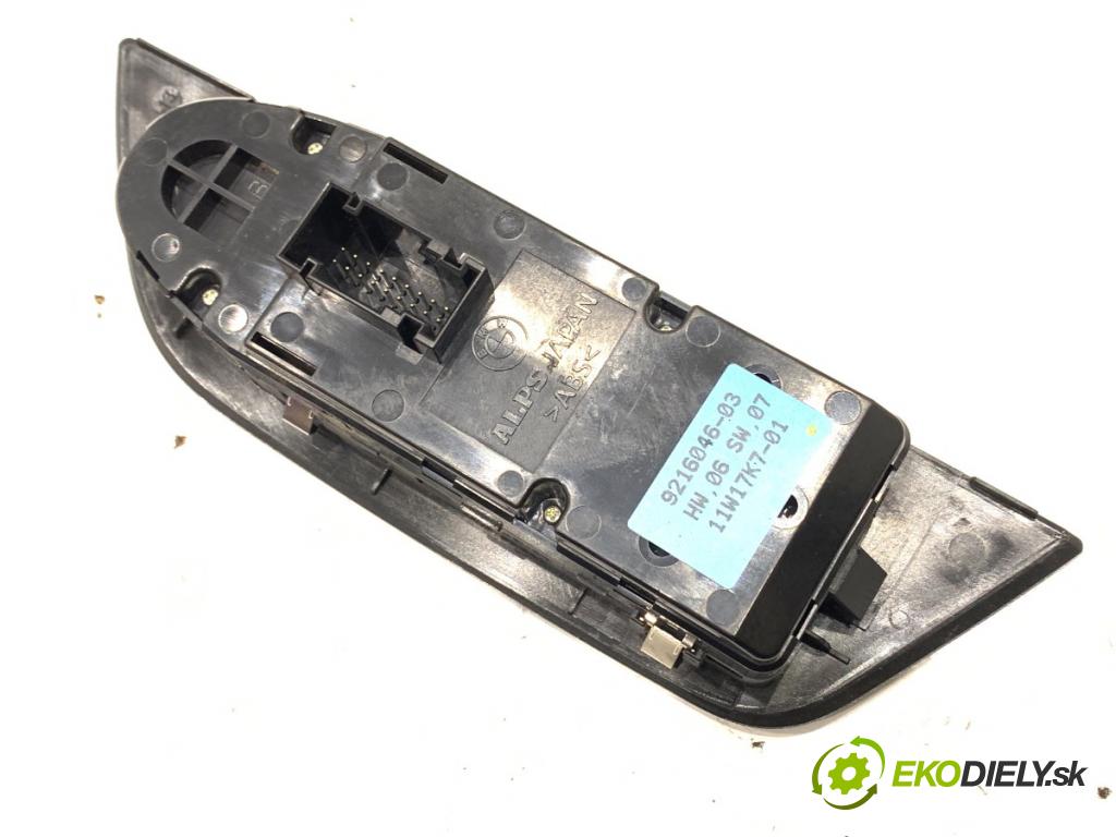 BMW X1 (E84) 2009 - 2015    sDrive 18 d 105 kW [143 KM] olej napędowy 2009 - 2015  Prepínač okien 9216046 (Prepínače, spínače, tlačidlá a ovládače kúrenia)