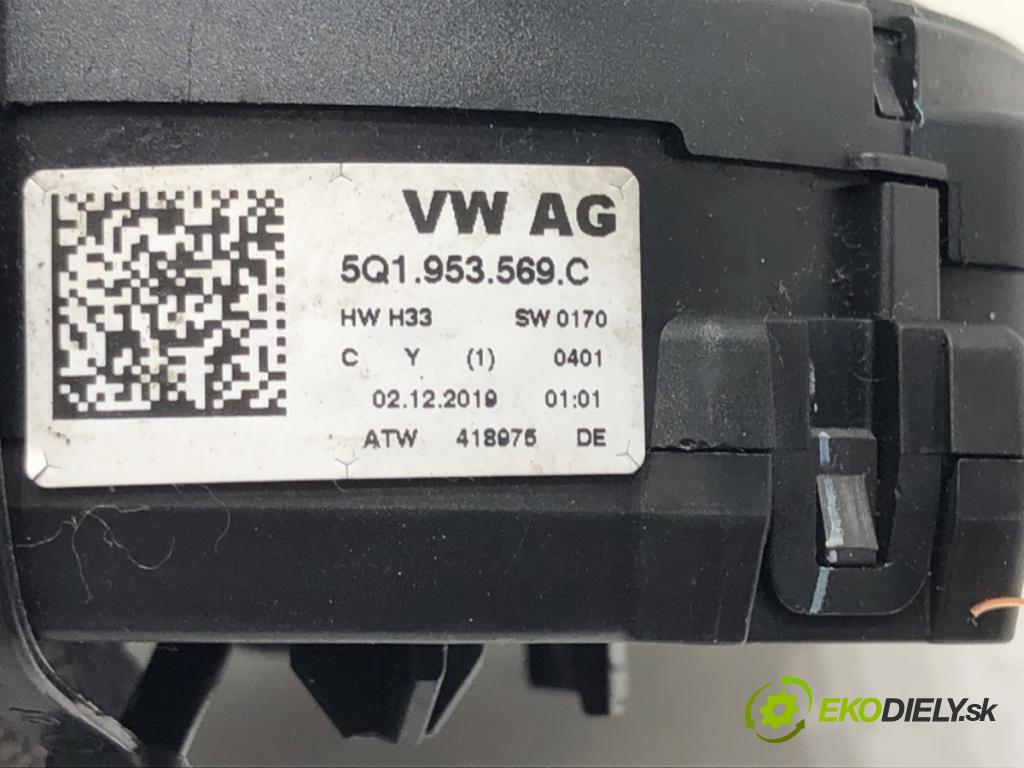 SKODA OCTAVIA III Combi (5E5, 5E6) 2012 - 2022    1.5 TSI 110 kW [150 KM] benzyna 2017 - 2022  Krúžok, slimák airbag 5Q1953569C (Airbag)