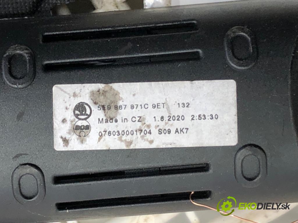 SKODA OCTAVIA III Combi (5E5, 5E6) 2012 - 2022    1.5 TSI 110 kW [150 KM] benzyna 2017 - 2022  Roleta kufra 5E9867871C