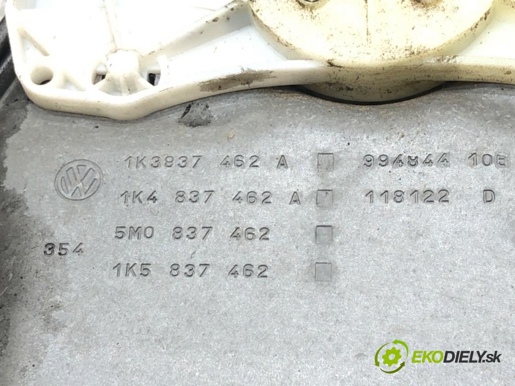 VW GOLF V (1K1) 2003 - 2010    1.9 TDI 77 kW [105 KM] olej napędowy 2003 - 2008  mechanismus okna pravý přední část 1K0959792C
