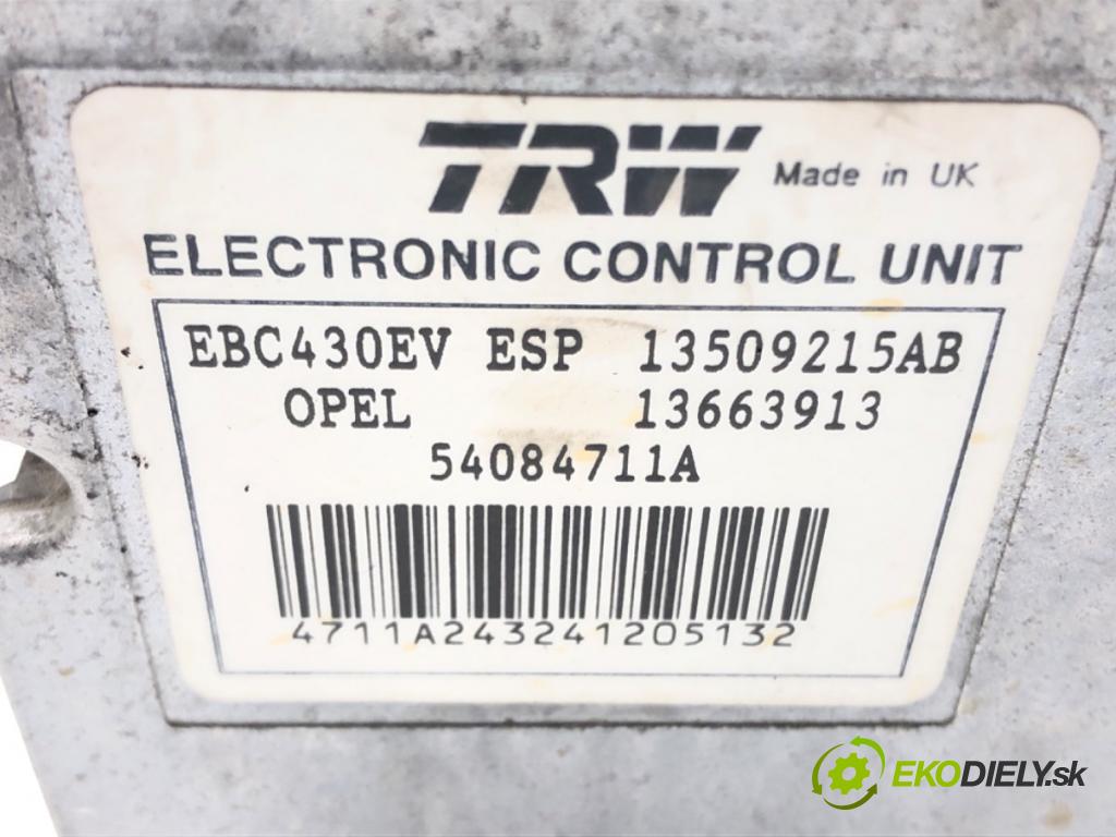 OPEL VECTRA C (Z02) 2002 - 2009    1.8 16V 90 kW [122 KM] benzyna 2002 - 2008  Pumpa ABS 13663913 (Pumpa ABS)