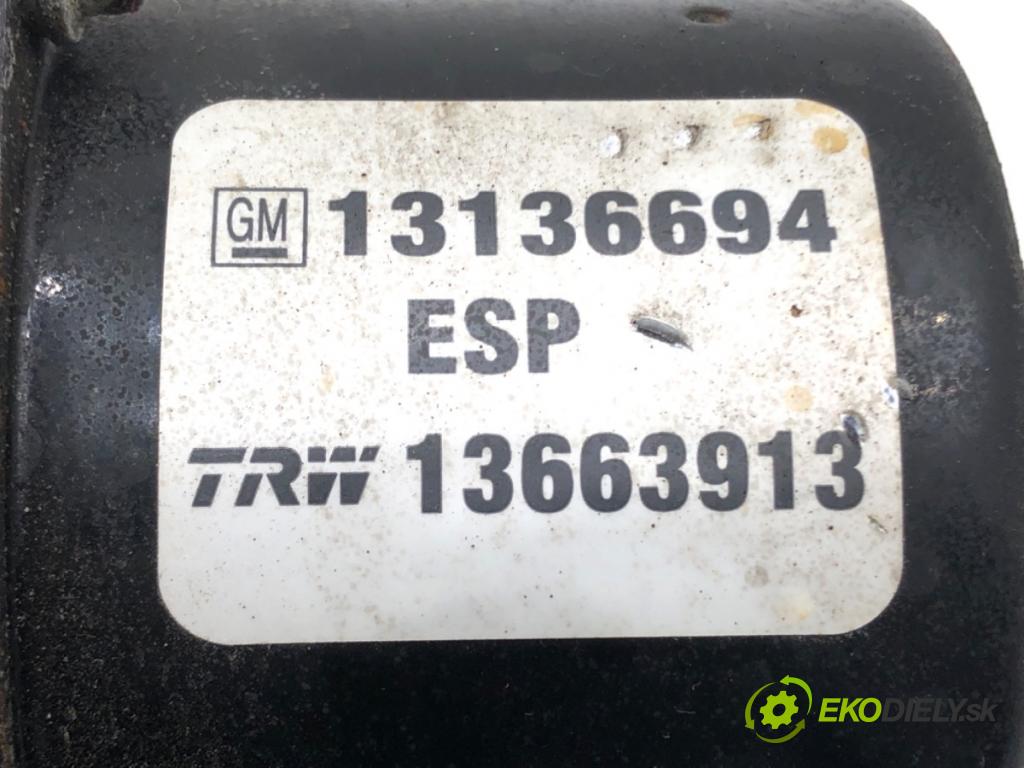 OPEL VECTRA C (Z02) 2002 - 2009    1.8 16V 90 kW [122 KM] benzyna 2002 - 2008  Pumpa ABS 13663913 (Pumpa ABS)