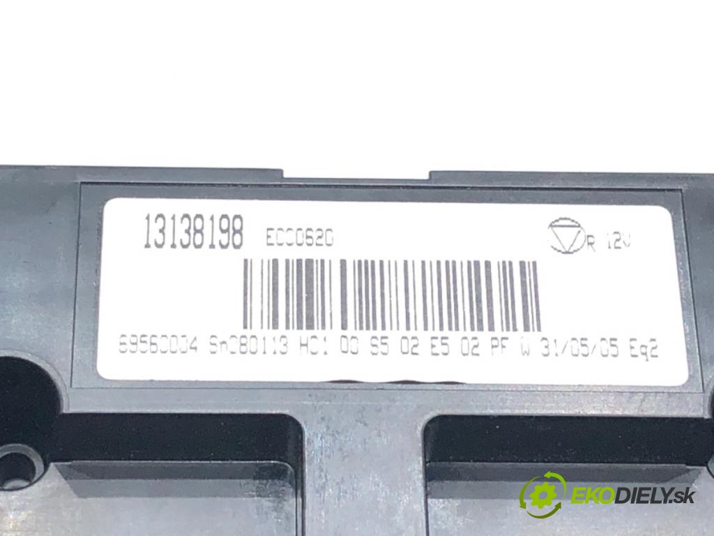 OPEL VECTRA C (Z02) 2002 - 2009    1.8 16V 90 kW [122 KM] benzyna 2002 - 2008  Panel ovládania kúrenia 13138198 (Prepínač/spínač/tlačidlo a ovládač kúrenia)