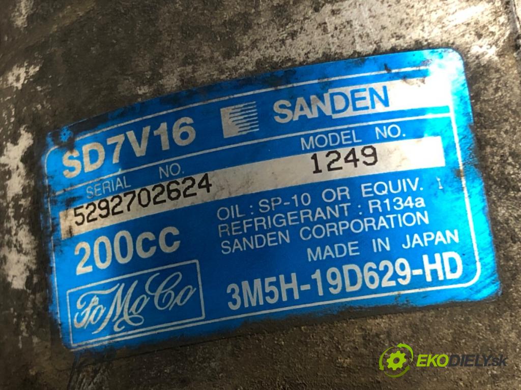 VOLVO V50 (545) 2003 - 2012    2.0 D 100 kW [136 KM] olej napędowy 2004 - 2010  Kompresor klimatizácie 3M5H-19D629-HD (Kompresor klimatizácie)