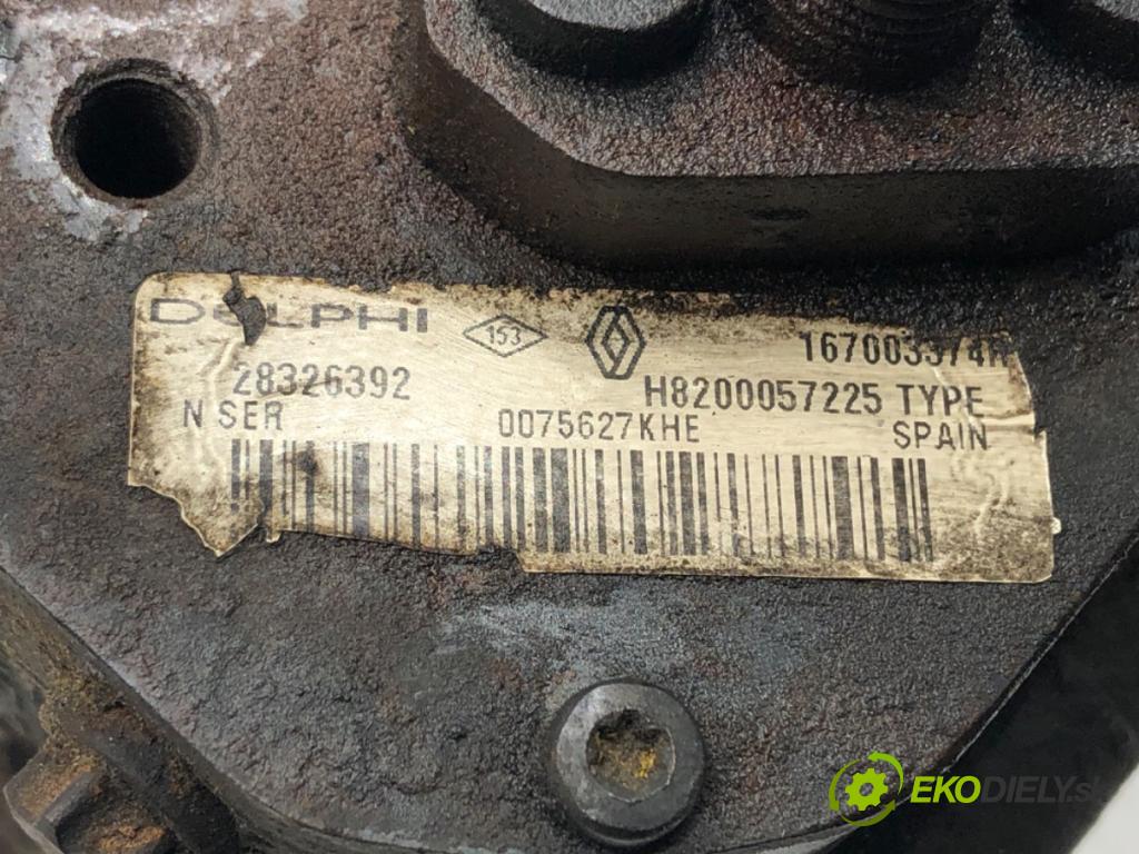 RENAULT KANGOO (KC0/1_) 1997 - 2022    1.5 dCi 50 kW [68 KM] olej napędowy 2005 - 2022  Pumpa vstrekovacia 167003374R (Vstrekovacie čerpadlo)