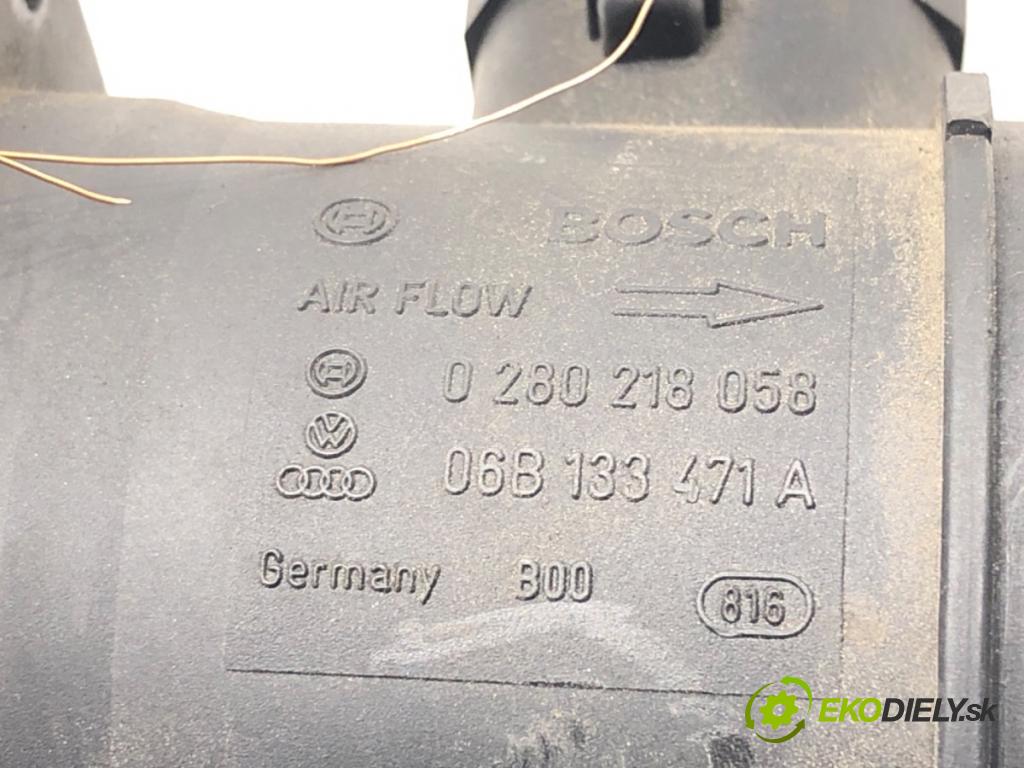 AUDI A4 B6 Avant (8E5) 2000 - 2005    2.0 FSI 110 kW [150 KM] benzyna 2002 - 2004  Váha vzduchu 0280218058 06B133471A (Váha vzduchu)
