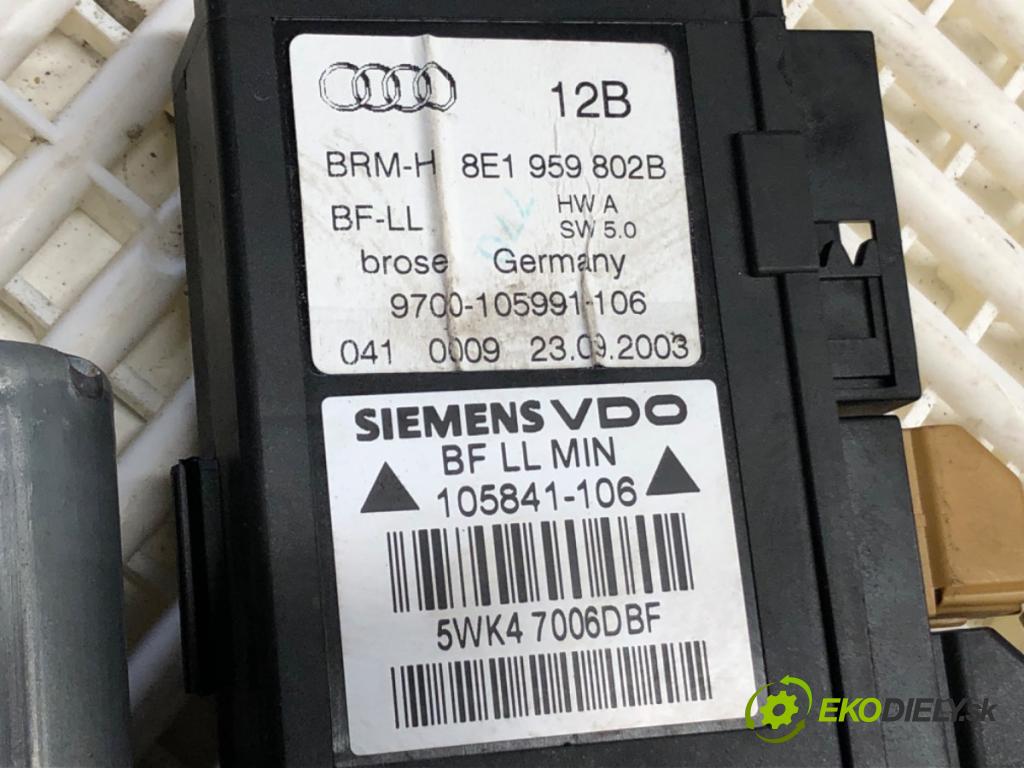 AUDI A4 B6 Avant (8E5) 2000 - 2005    2.0 FSI 110 kW [150 KM] benzyna 2002 - 2004  mechanismus okna pravý přední část 8E1959802B