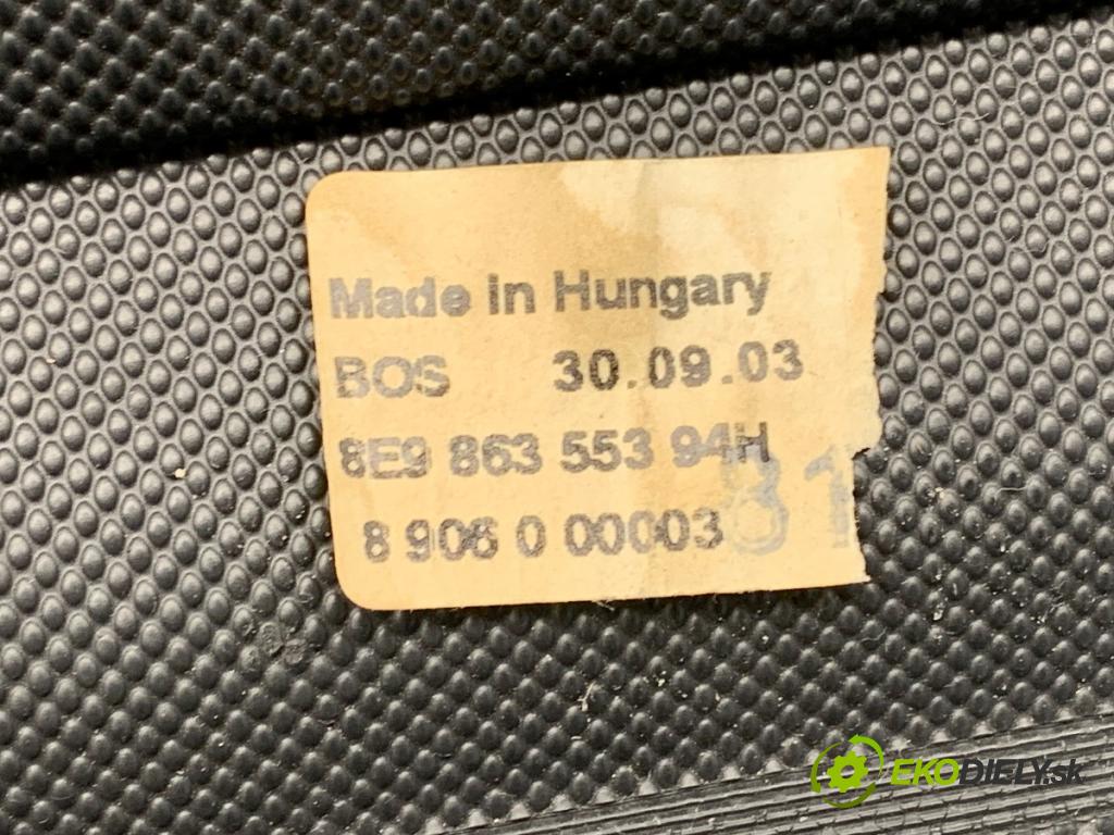 AUDI A4 B6 Avant (8E5) 2000 - 2005    2.0 FSI 110 kW [150 KM] benzyna 2002 - 2004  Roleta kufra 8E986355394H