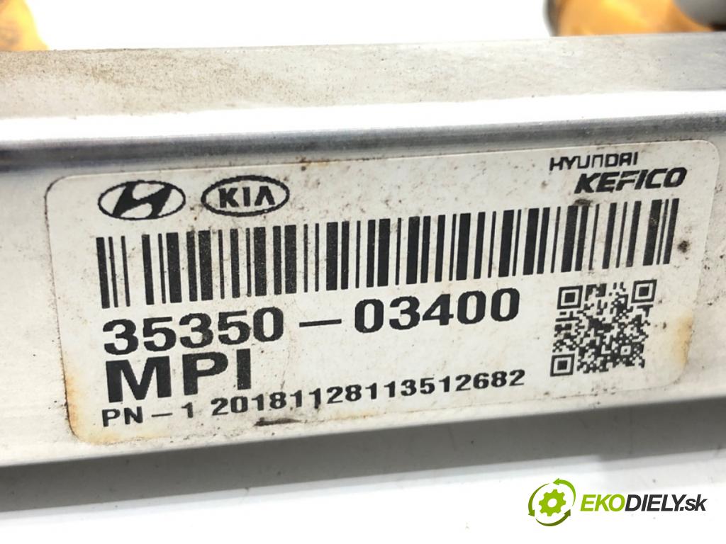 HYUNDAI i30 (PDE, PD, PDEN) 2016 - 2022    1.4 MPI 74 kW [100 KM] benzyna 2016 - 2022  Lišta vstrekovacia 35350-03400 (Vstrekovacia lišta)