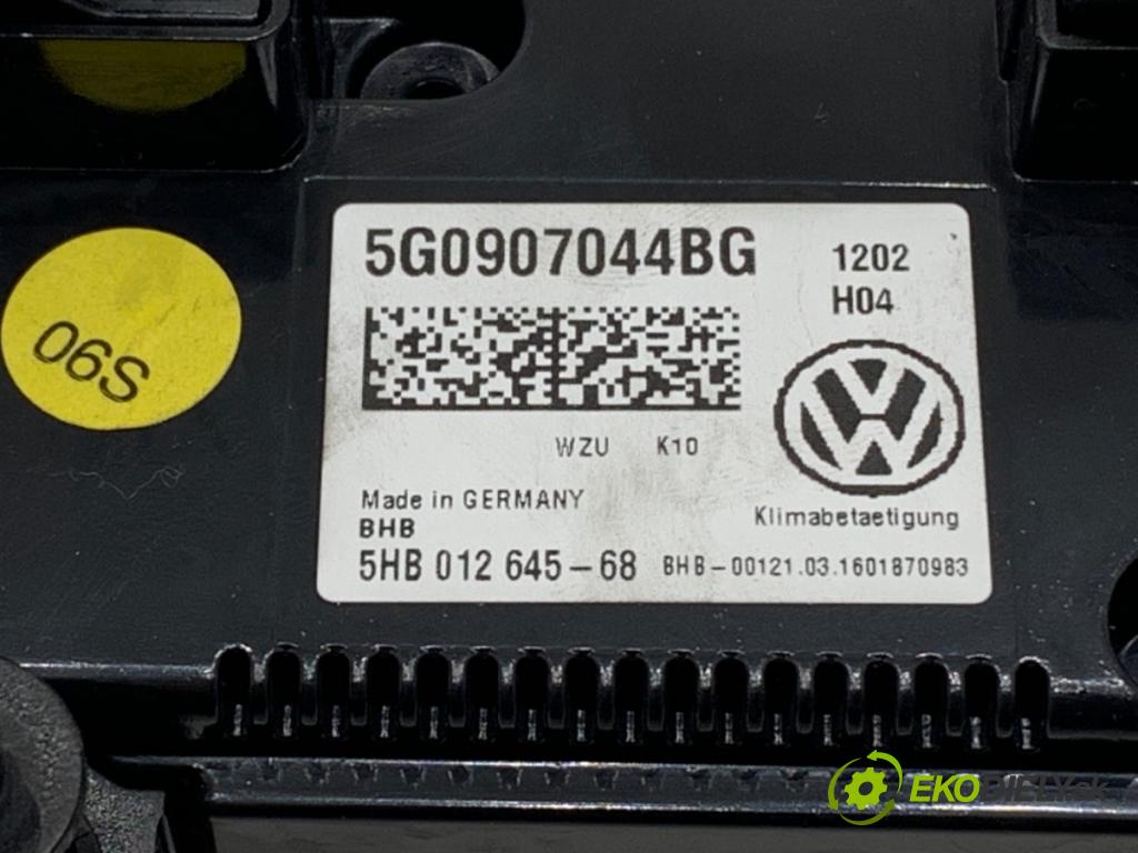 VW PASSAT B8 (3G2, CB2) 2014 - 2022    1.8 TSI 132 kW [180 KM] benzyna 2015 - 2022  Panel ovládania kúrenia 5G0907044BG (Prepínač/spínač/tlačidlo a ovládač kúrenia)
