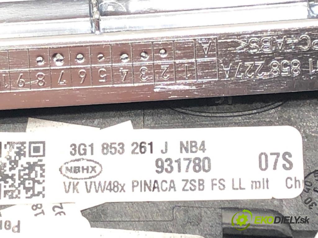 VW PASSAT B8 (3G2, CB2) 2014 - 2022    1.8 TSI 132 kW [180 KM] benzyna 2015 - 2022  lišty kryt 3G1853262AE 3G1853261J (Lišta)