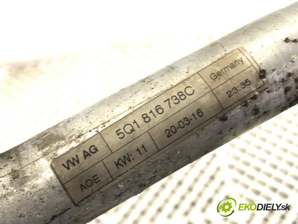 VW PASSAT B8 (3G2, CB2) 2014 - 2022    1.8 TSI 132 kW [180 KM] benzyna 2015 - 2022  rúrka klimatizácie 5Q1816738C (Rúrky klimatizácie)