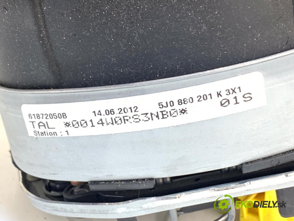 SKODA ROOMSTER (5J7) 2006 - 2015    1.6 TDI 77 kW [105 KM] olej napędowy 2010 - 2015  AirBag volantu 5J0880201K (Airbag)