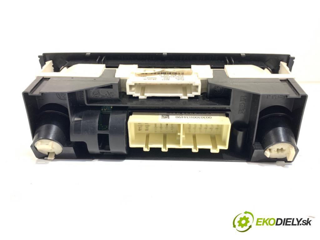 SKODA ROOMSTER (5J7) 2006 - 2015    1.6 TDI 77 kW [105 KM] olej napędowy 2010 - 2015  Panel ovládania kúrenia 5J0820045D (Prepínače, spínače, tlačidlá a ovládače kúrenia)