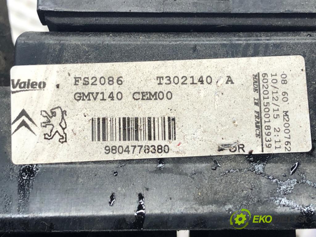 PEUGEOT 508 I (8D_) 2010 - 2018    1.6 HDi 84 kW [115 KM] olej napędowy 2012 - 2018  ventilátor chladiče 9804778380 (Ventilátory)