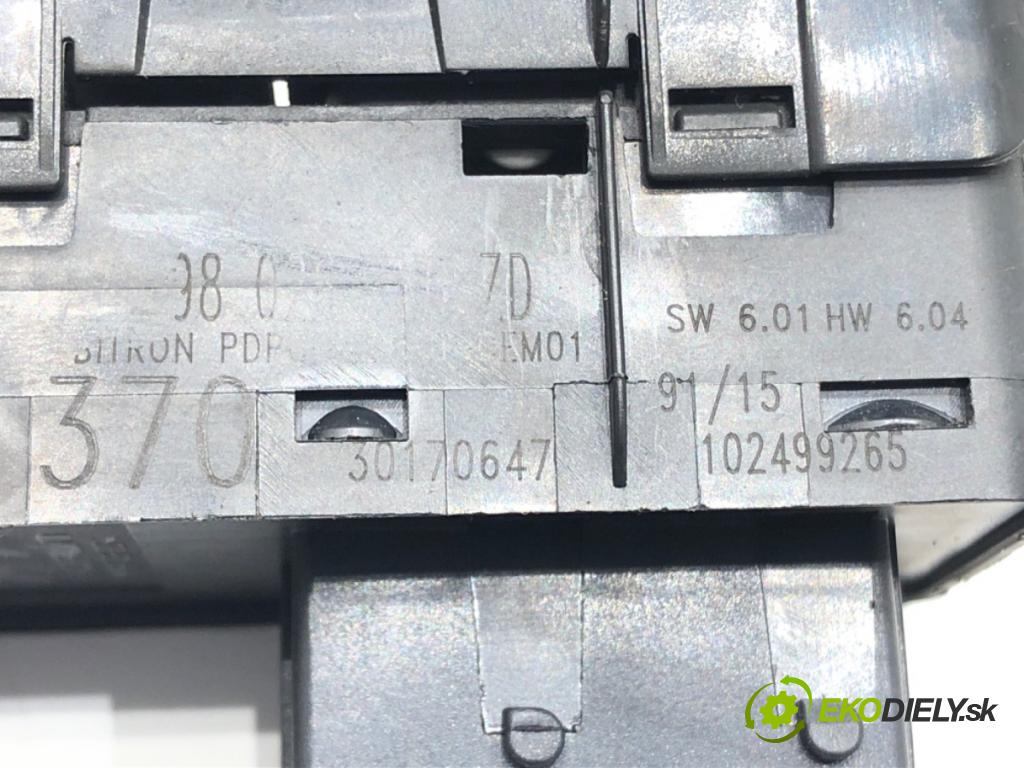 PEUGEOT 508 I (8D_) 2010 - 2018    1.6 HDi 84 kW [115 KM] olej napędowy 2012 - 2018  Prepínač okien  (Prepínač/spínač/tlačidlo a ovládač kúrenia)
