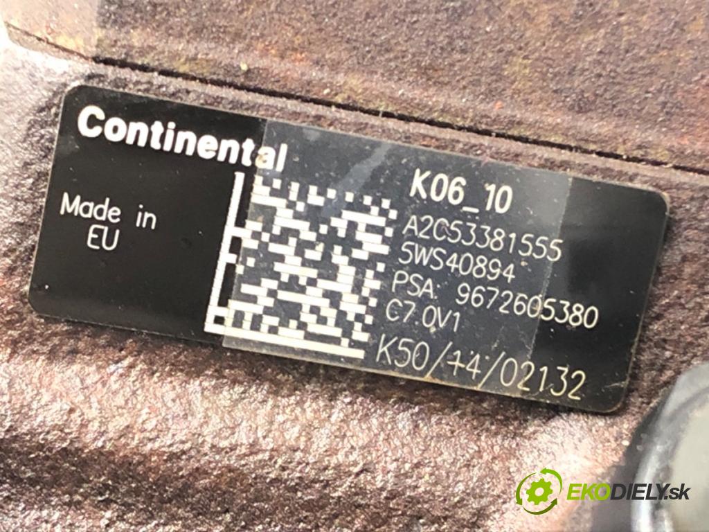 PEUGEOT 508 I (8D_) 2010 - 2018    1.6 HDi 84 kW [115 KM] olej napędowy 2012 - 2018  Pumpa vstrekovacia 9672605380 (Vstrekovacie čerpadlá)