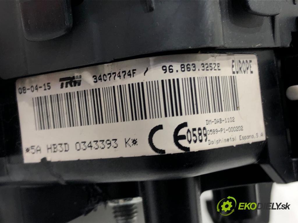 PEUGEOT 508 I (8D_) 2010 - 2018    1.6 HDi 84 kW [115 KM] olej napędowy 2012 - 2018  AirBag volantu 96863325ZE (Airbag)