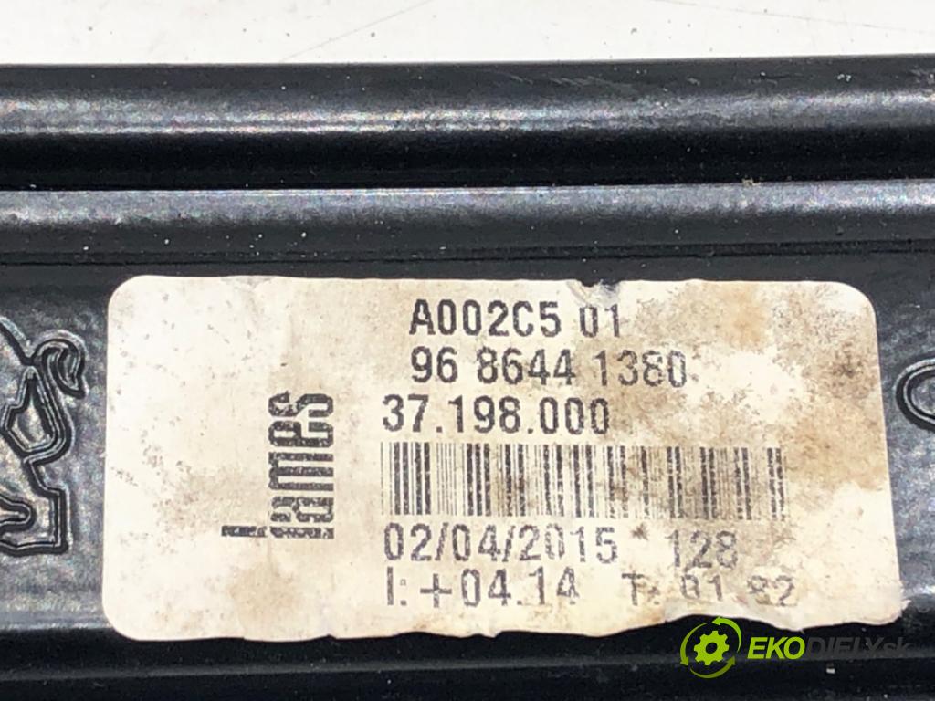 PEUGEOT 508 I (8D_) 2010 - 2018    1.6 HDi 84 kW [115 KM] olej napędowy 2012 - 2018  mechanismus okna levý zadní část 9686441380
