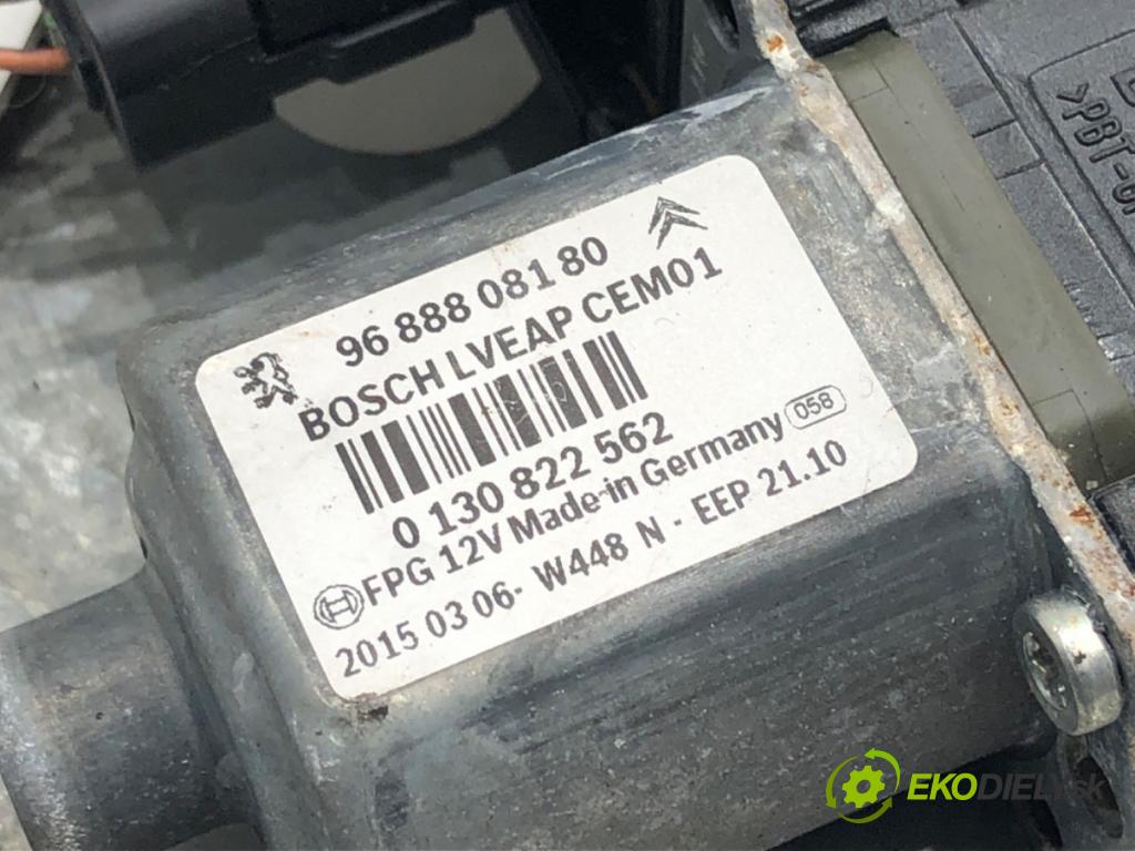 PEUGEOT 508 I (8D_) 2010 - 2018    1.6 HDi 84 kW [115 KM] olej napędowy 2012 - 2018  mechanismus okna pravý přední část 9686618080
