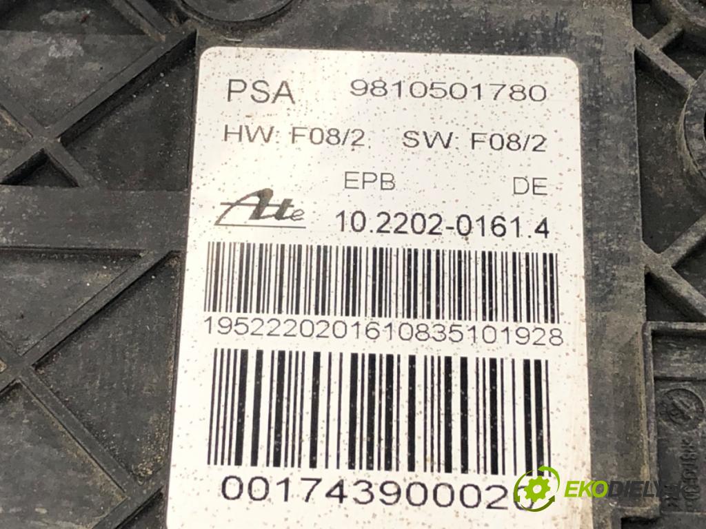 PEUGEOT 508 I (8D_) 2010 - 2018    1.6 HDi 84 kW [115 KM] olej napędowy 2012 - 2018  BRZDA: ručný elektrický 9810501780 (Ručné brzdy)