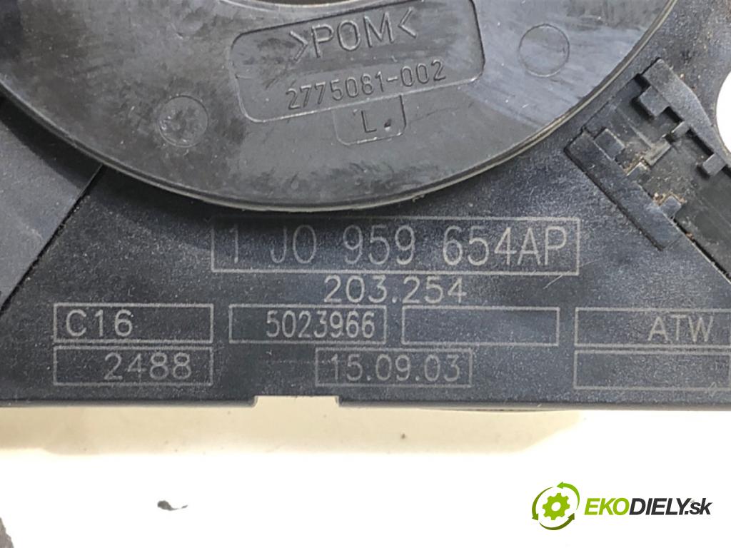 VW PASSAT B5.5 (3B3) 2000 - 2005    1.9 TDI 96 kW [130 KM] olej napędowy 2000 - 2005  Krúžok, slimák airbag 1J0959654AP (Airbag)