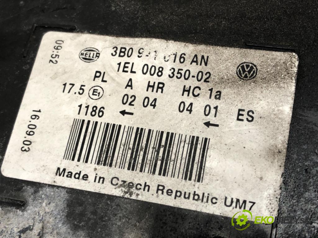 VW PASSAT B5.5 (3B3) 2000 - 2005    1.9 TDI 96 kW [130 KM] olej napędowy 2000 - 2005  světlomet pravý přední část 3B0941016AN
