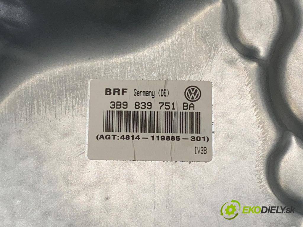 VW PASSAT B5.5 (3B3) 2000 - 2005    1.9 TDI 96 kW [130 KM] olej napędowy 2000 - 2005  mechanismus okna levý zadní část 3B9839751BA