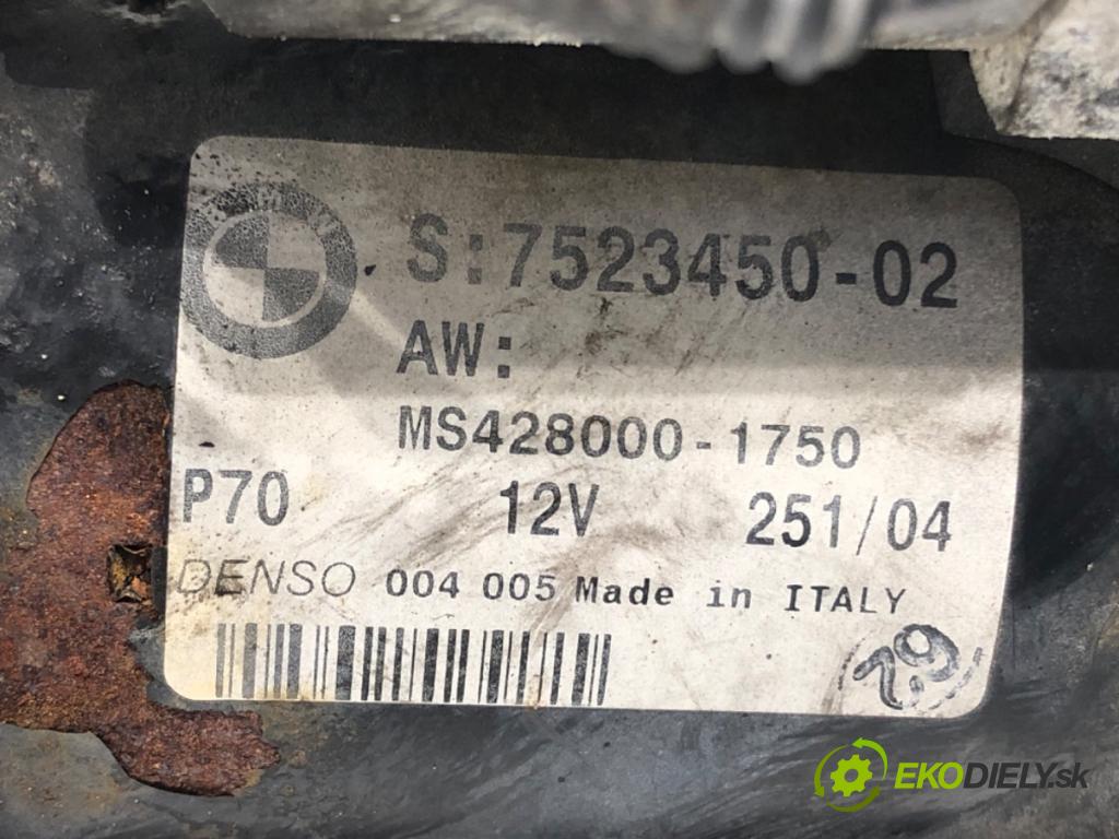 BMW 1 (E87) 2003 - 2013    116 i 85 kW [115 KM] benzyna 2004 - 2011  Štartér 7523450 (Štartér)