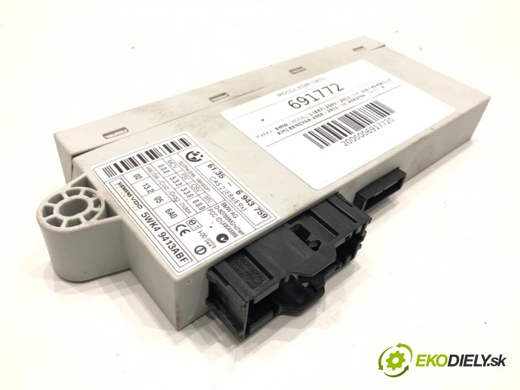 BMW 1 (E87) 2003 - 2013    116 i 85 kW [115 KM] benzyna 2004 - 2011  Modul komfortu 6943759 (Modul komfortu)