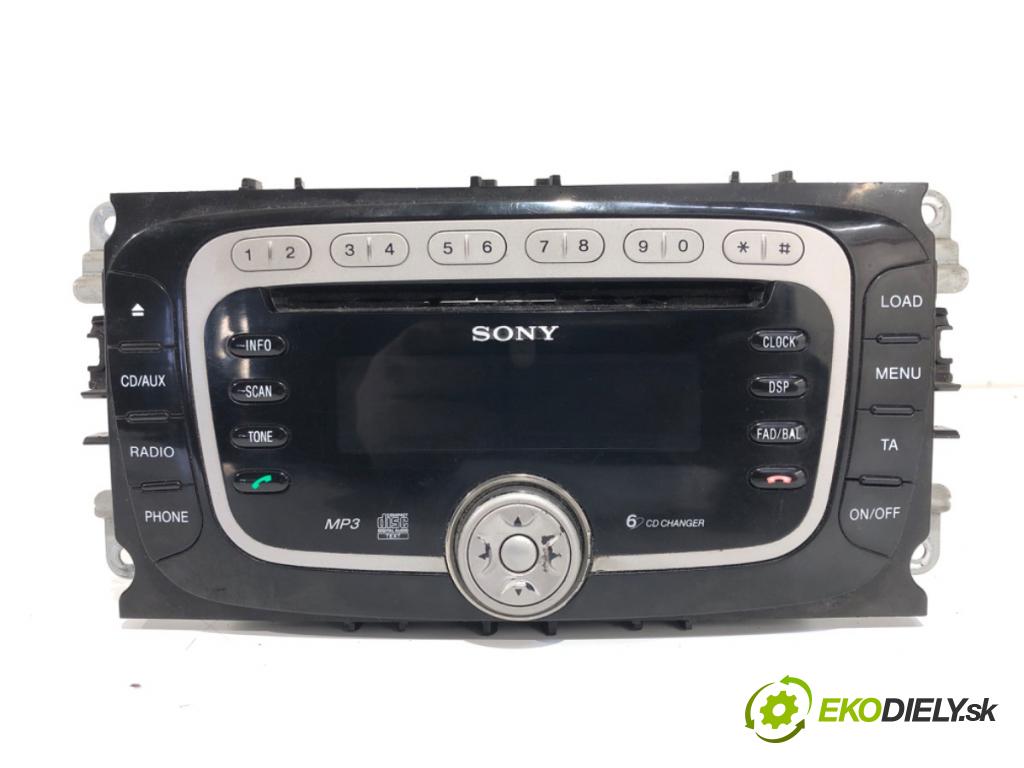 FORD MONDEO IV (BA7) 2007 - 2015    1.8 TDCi 92 kW [125 KM] olej napędowy 2007 - 2015  RADIO 7S7T-18C939-BF (Audio zariadenie)