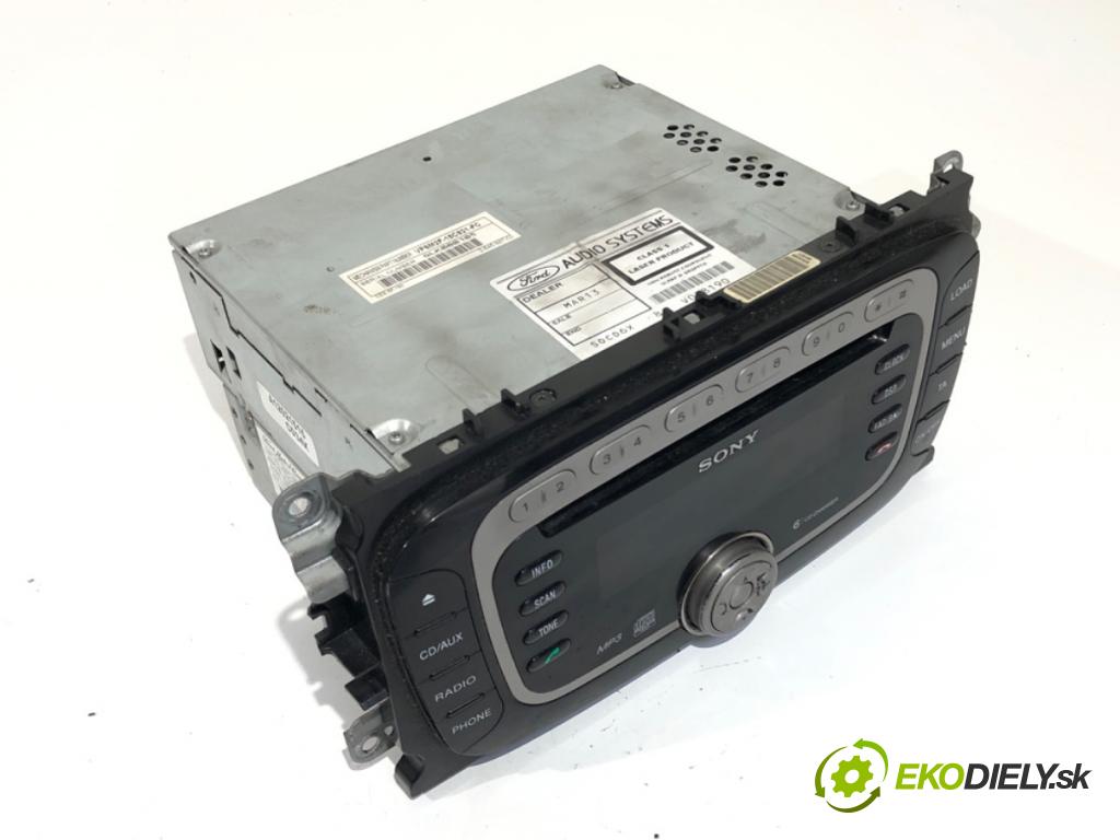 FORD MONDEO IV (BA7) 2007 - 2015    1.8 TDCi 92 kW [125 KM] olej napędowy 2007 - 2015  RADIO 7S7T-18C939-BF (Audio zariadenie)