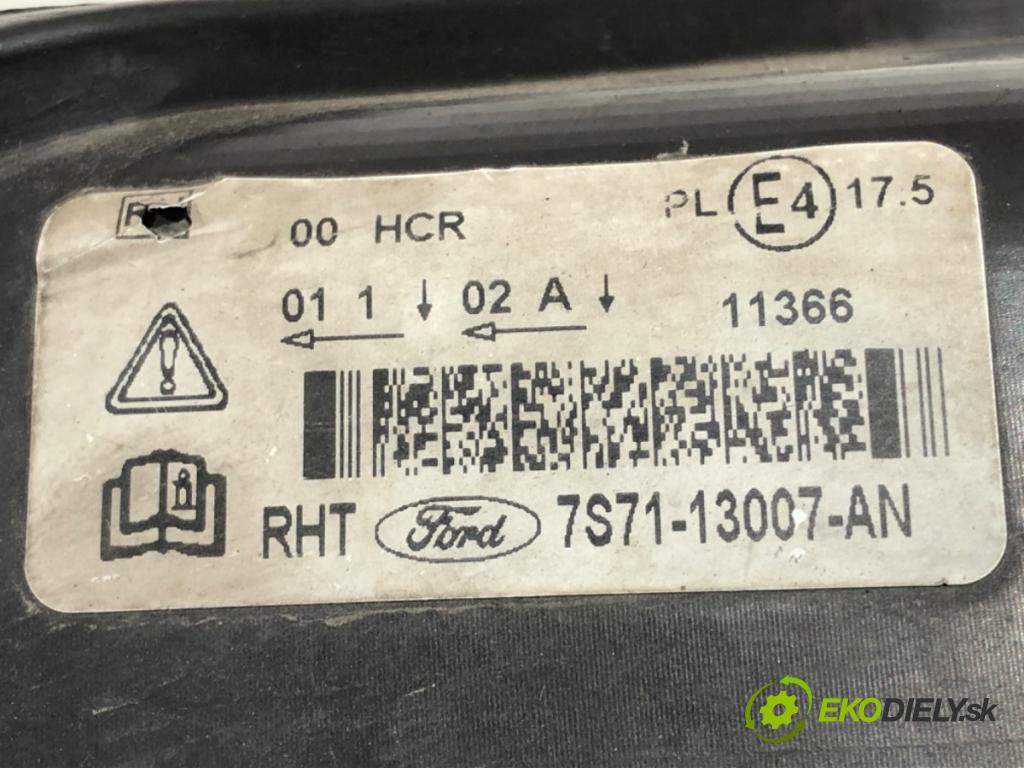 FORD MONDEO IV (BA7) 2007 - 2015    1.8 TDCi 92 kW [125 KM] olej napędowy 2007 - 2015  světlomet pravý přední část 7S71-13007-AN