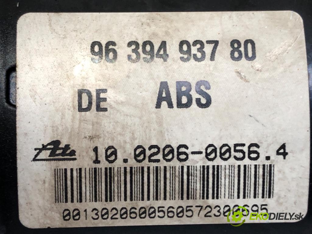 CITROEN C3 I (FC_, FN_) 2002 - 2022    1.4 i 54 kW [73 KM] benzyna 2002 - 2010  Pumpa ABS 9639493780 (Pumpa ABS)