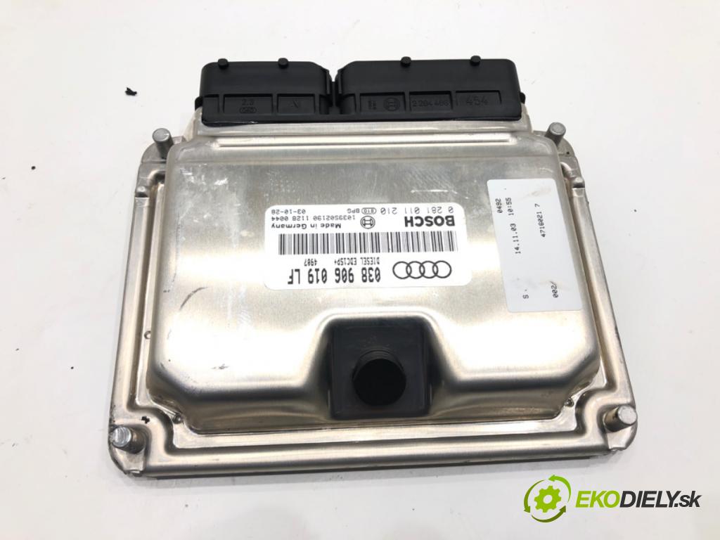 AUDI A4 B6 sedan 2003 74 kW 1.9 TDI 1896 riadiaca jednotka Motor 038906019LF 0281011210 (Riadiaca jednotka)