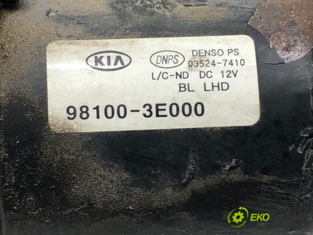 KIA SORENTO I (JC) 2002 - 2022    2.4 102 kW [139 KM] benzyna 2002 - 2022  Mechanizmus stieračov predný 98100-3E000 (Motorček stieračov predné)