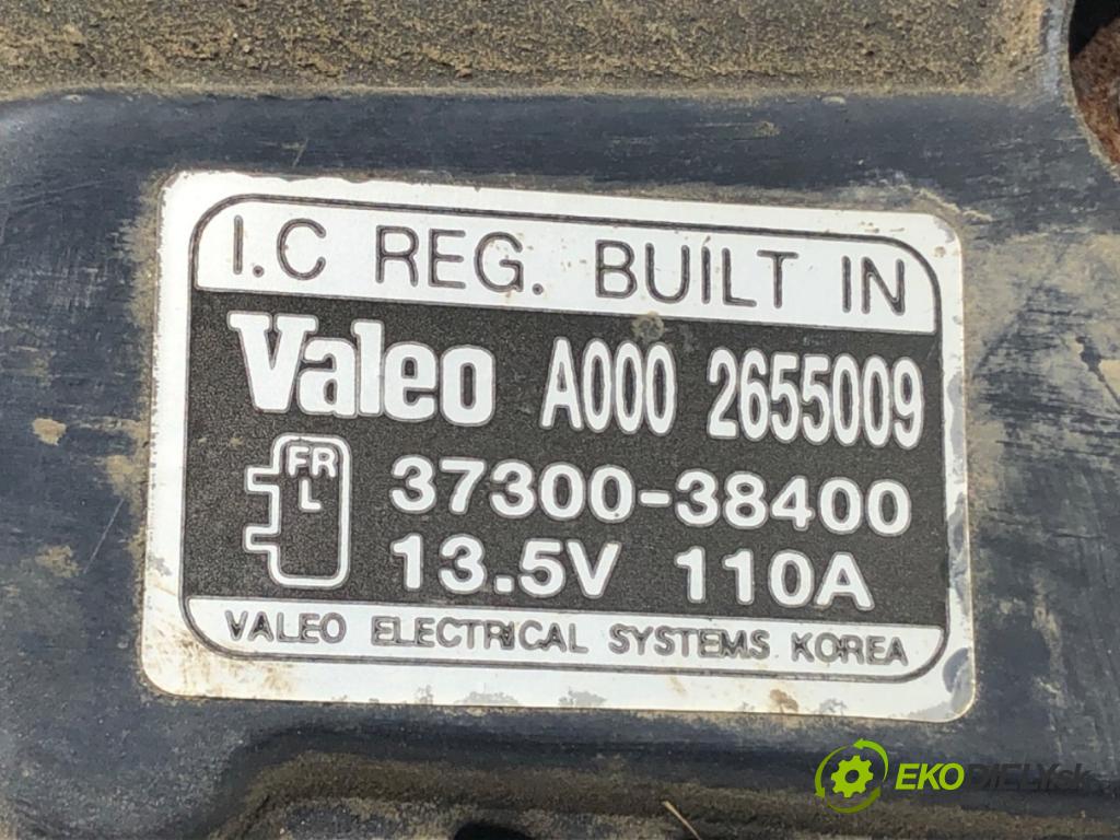 KIA SORENTO I (JC) 2002 - 2022    2.4 102 kW [139 KM] benzyna 2002 - 2022  Alternátor 37300-38400 (Alternátor)