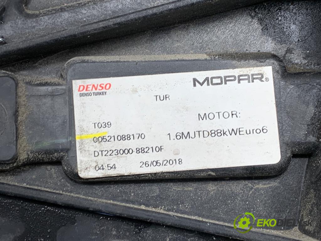 FIAT TIPO Kombi (356_) 2016 - 2022    1.6 D (356WXG1B) 88 kW [120 KM] olej napędowy 2016 - 2022  ventilátor chladiče 00521088170 (Ventilátory)