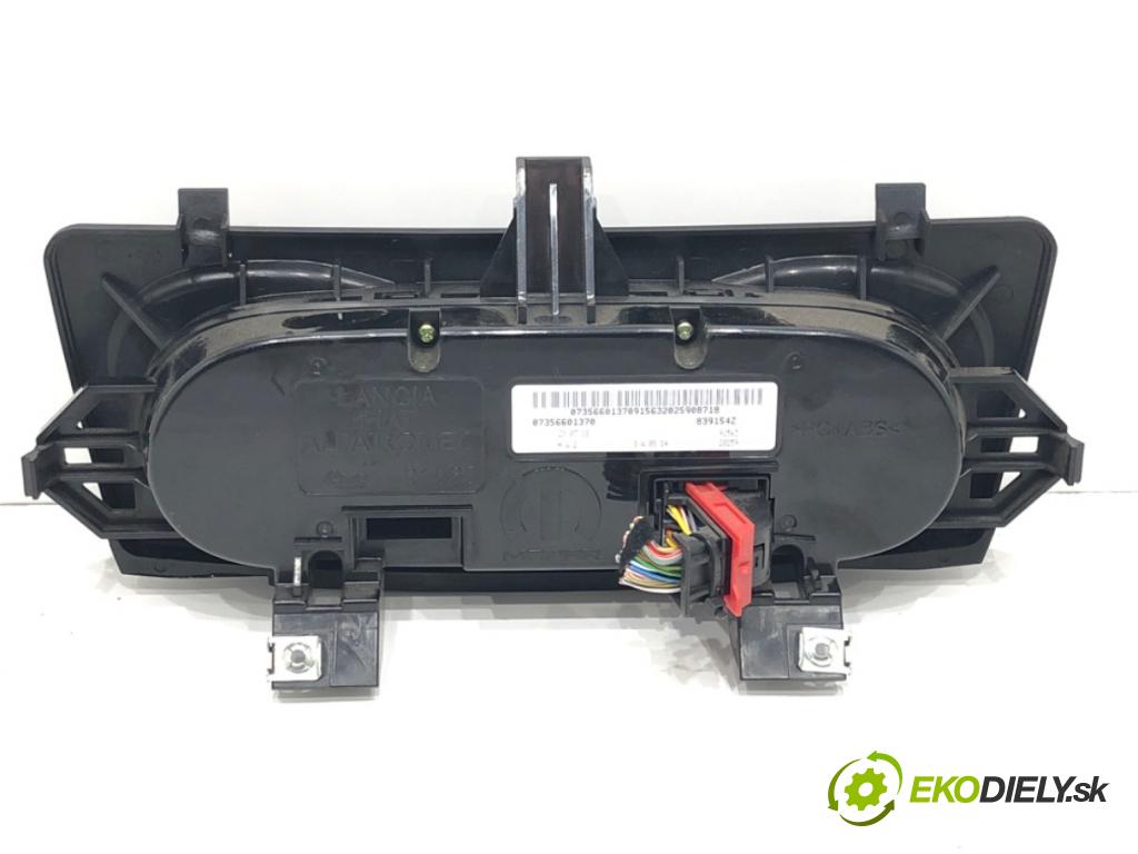 FIAT TIPO Kombi (356_) 2016 - 2022    1.6 D (356WXG1B) 88 kW [120 KM] olej napędowy 2016 - 2022  Panel ovládania kúrenia 07356601370 (Prepínač/spínač/tlačidlo a ovládač kúrenia)