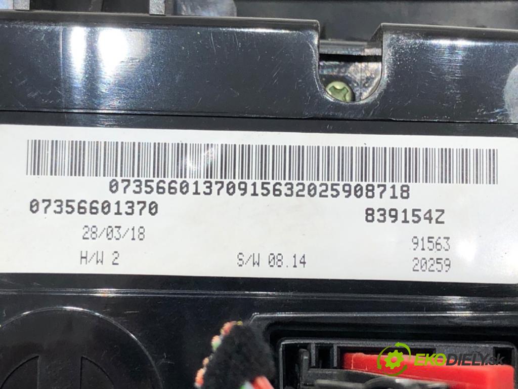 FIAT TIPO Kombi (356_) 2016 - 2022    1.6 D (356WXG1B) 88 kW [120 KM] olej napędowy 2016 - 2022  Panel ovládania kúrenia 07356601370 (Prepínač/spínač/tlačidlo a ovládač kúrenia)