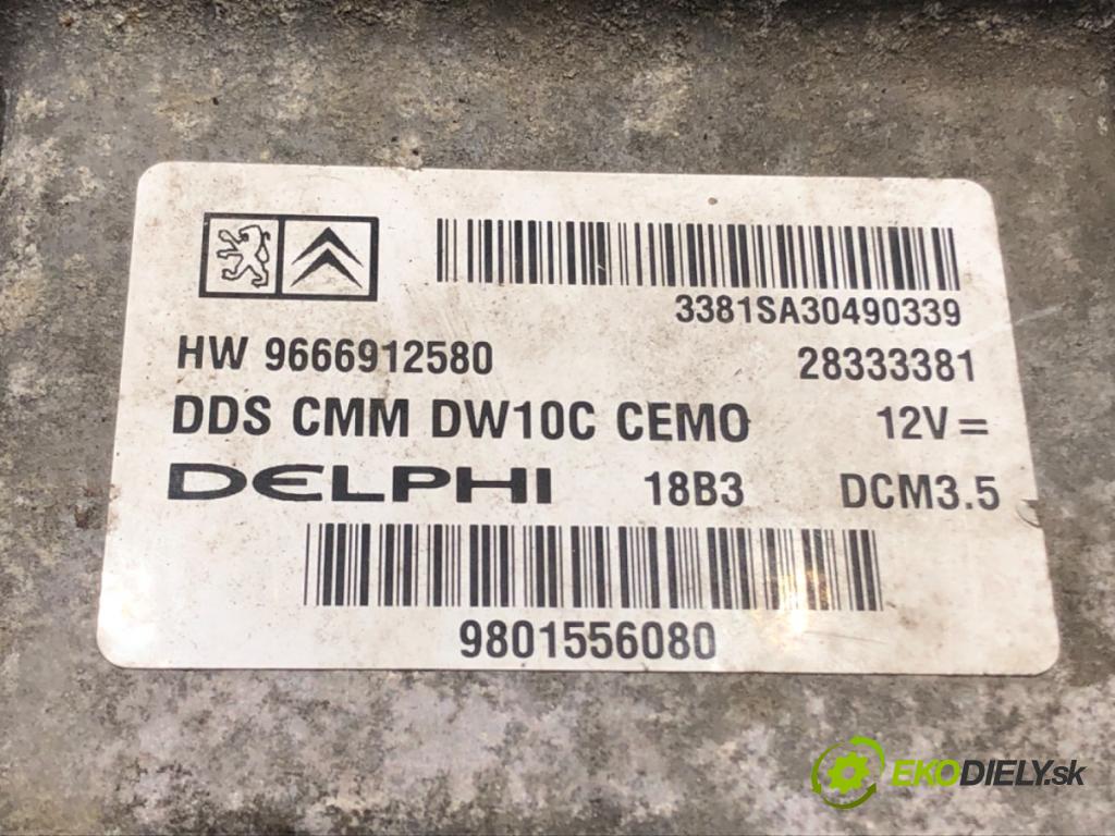 CITROEN JUMPY (VF7) 2007 - 2016    2.0 HDi 165 120 kW [163 KM] olej napędowy 2010 - 2016  riadiaca jednotka Motor 9801556080 (Riadiaca jednotka)