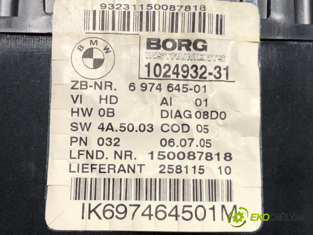 BMW 1 (E87) 2003 - 2013    120 i 110 kW [150 KM] benzyna 2004 - 2007  Prístrojovka 6974645 (Prístrojová doska, displej)
