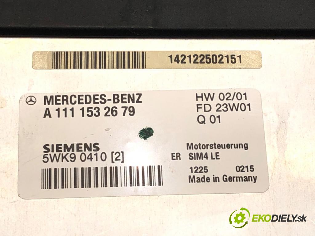 MERCEDES-BENZ KLASA C (W203) 2000 - 2007    C 200 Kompressor (203.042) 120 kW [163 KM] benzyna 2002 - 2007  riadiaca jednotka Motor A1111532679 (Riadiaca jednotka)