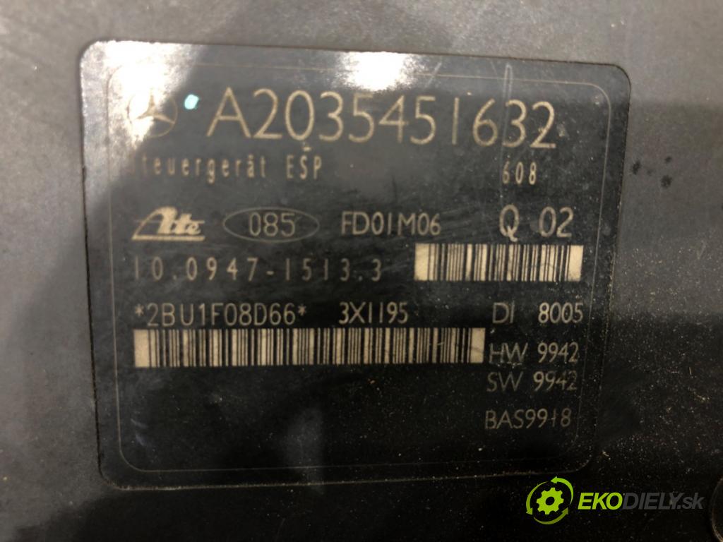 MERCEDES-BENZ KLASA C (W203) 2000 - 2007    C 200 Kompressor (203.042) 120 kW [163 KM] benzyna 2002 - 2007  Pumpa ABS A0044310512 (Pumpa ABS)