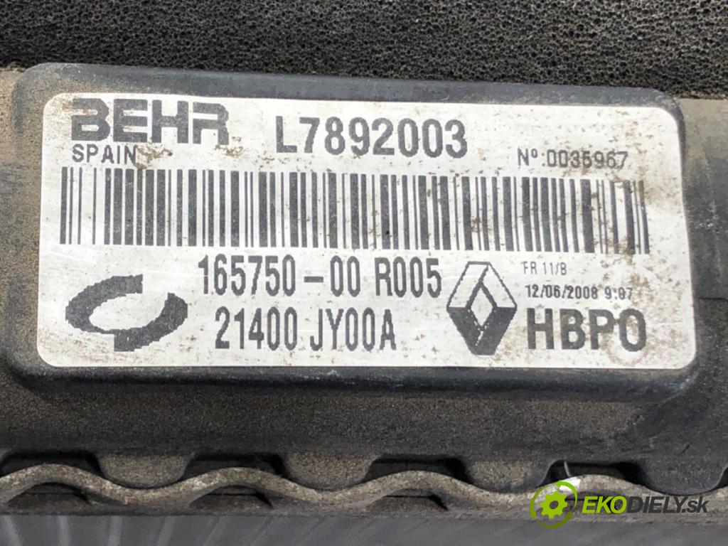 RENAULT KOLEOS I (HY_) 2008 - 2022    2.0 dCi 4x4 (HY0B) 127 kW [173 KM] olej napędowy 2008 - 2022  chladič vody 21400JY00A (Chladiče vody)