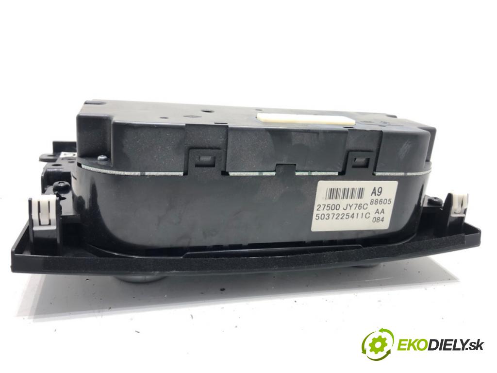 RENAULT KOLEOS I (HY_) 2008 - 2022    2.0 dCi 4x4 (HY0B) 127 kW [173 KM] olej napędowy 2008 - 2022  Panel ovládania kúrenia 27500JY76C (Prepínač/spínač/tlačidlo a ovládač kúrenia)