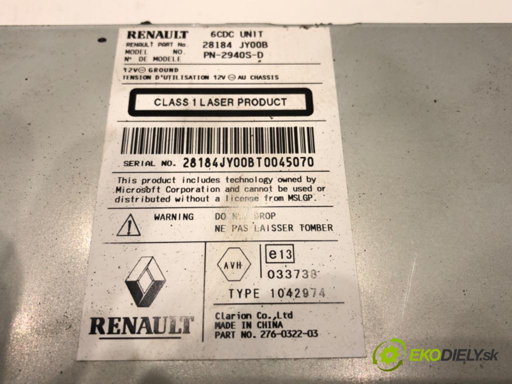 RENAULT KOLEOS I (HY_) 2008 - 2022    2.0 dCi 4x4 (HY0B) 127 kW [173 KM] olej napędowy 2008 - 2022  RADIO 28184JY00B (Audio zariadenie)