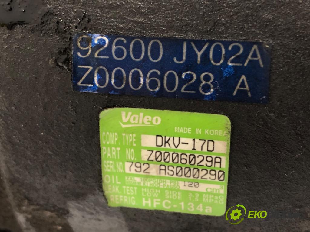 RENAULT KOLEOS I (HY_) 2008 - 2022    2.0 dCi 4x4 (HY0B) 127 kW [173 KM] olej napędowy 2008 - 2022  Kompresor klimatizácie 92600JY02A (Kompresor klimatizácie)