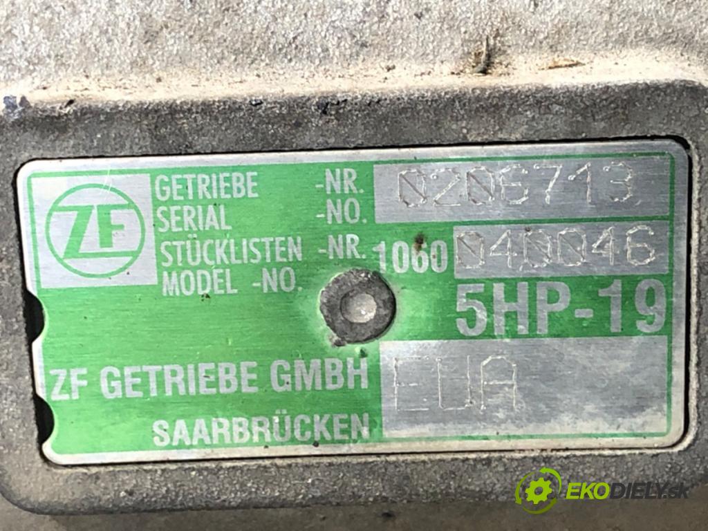 VW PASSAT B5 Variant (3B5) 1997 - 2001    2.5 TDI Syncro/4motion 110 kW [150 KM] olej napędowy 1998 - 2000  Prevodovka EUA 5HP-19 (Prevodovka)